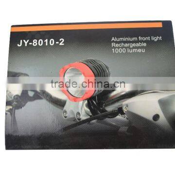 Aluminum front bicycle light JY8010-2 bicycle parts