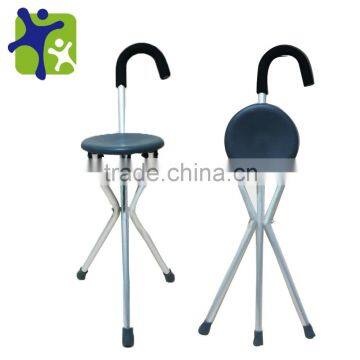 Foldable walking stick, Walking Cane with chair function Walking aids seat sticks walking cane seat SZD-LHJ