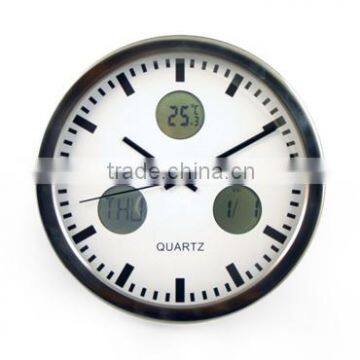 digital with quartz wall clock