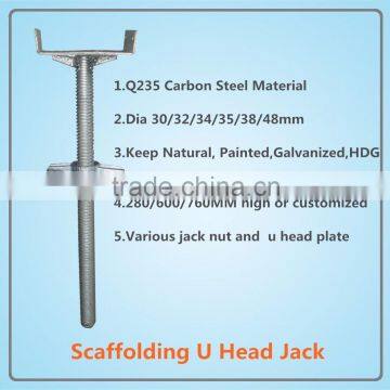 Scaffolding u head, u head screw jack