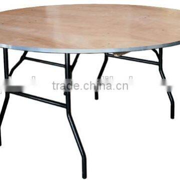 Round Wooden Folding Table