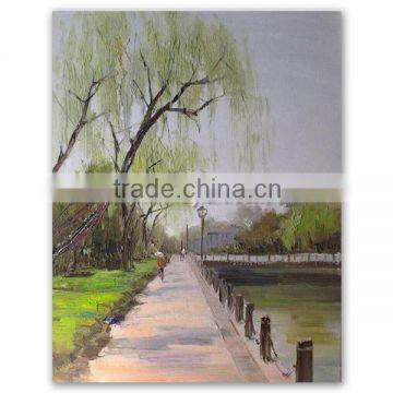 ROYIART Original Landscape Oil Painting on Canvas of Wall Art #10096