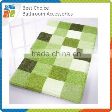 New Jacquard Microfiber Green Bath Mat