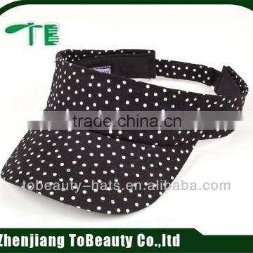 fashion dots print sun visor wholesale