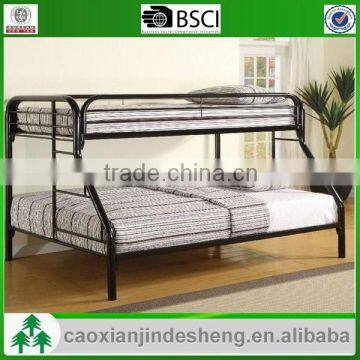 Lovely style kids use metal twin over full bunk bed - Black Finish TF- 17