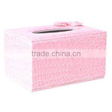 2014 Hot Selling Elegant Faux Leather Hand Made Tissue Box photo-4
