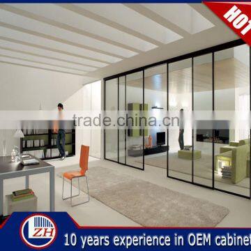 Factory made modern walk in bedroom closet wood wardrobe cabinets