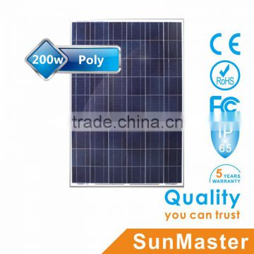 SunMaster 200w Poly Solar Panel SM200P