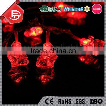 TZFEITIAN OEM/ODM red color Santa Claus christmas cluster lights