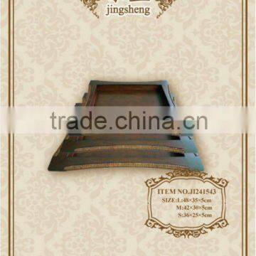 2012 antique wooden and rattan candy tray hot