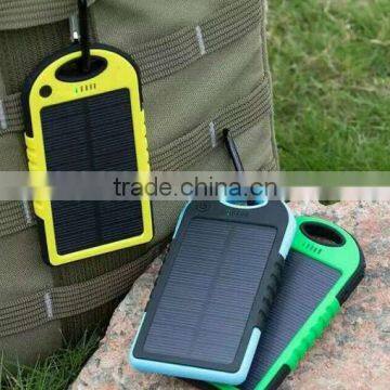 2015 Promotional universal mobile power bank solar power bank 5000