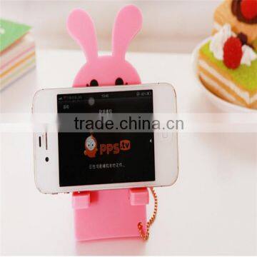 Cute Korean Rabbit Foldable PVC Mobile Phone Stand