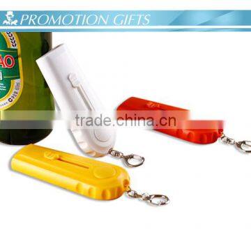 High quality cap launcher bottle opener with keychain