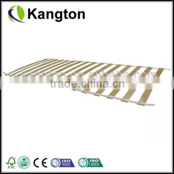 Flat curved bed slats