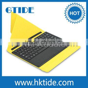 New Product For 2015 Universal Yellow Tablet Case Docking Keyboard With Touchpad For 10.1 photo-5