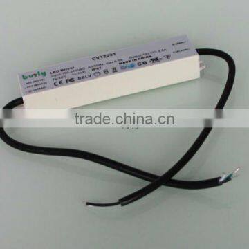 junction aluminum shell DC12V 100W power factor correction 0.95 waterproof led driver CE ROHS UL TUV-GS