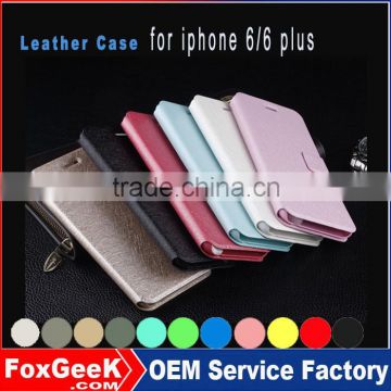 Factory directly selling for iphone 6 leather case wholesale for iphone6 plus case leather for iphone 6 wallet case