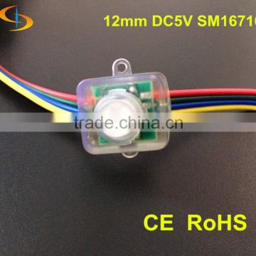 Waterproof DC5V 0.3W LED Pixel WS2811 12mm