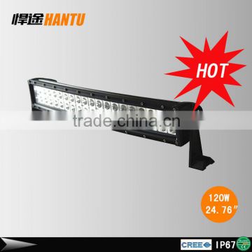 22" 120W dual rows curved led driving light bar for auto light HT19120W