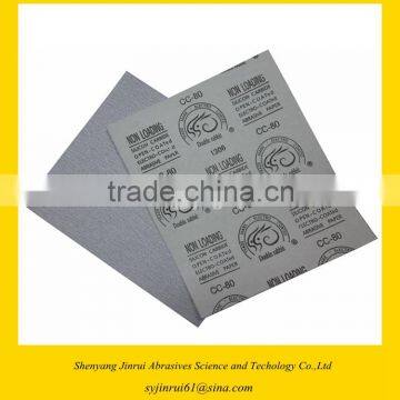 Anti-loading white color abrasive dry sand paper