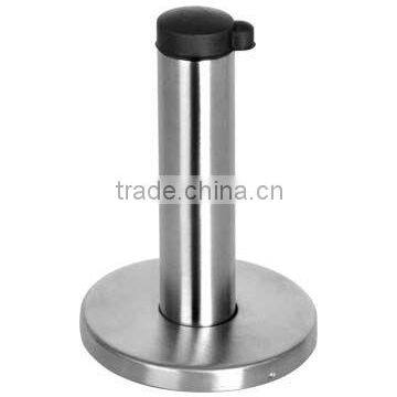 Stainless steel leg support for wc or washroom door