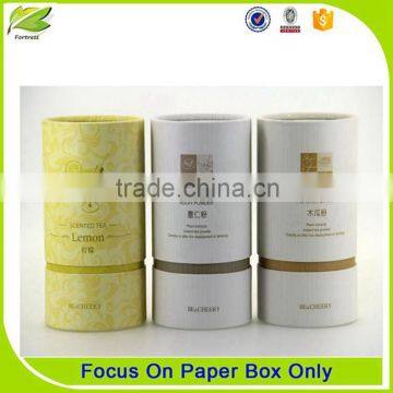 customed cylinder paper canister packaging tea