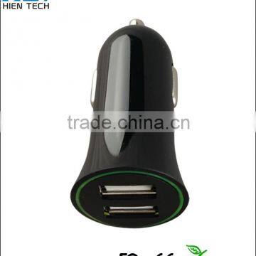 DC 12V USB Car Charger Dual USB Output Car Charger 5V2.1A photo-2