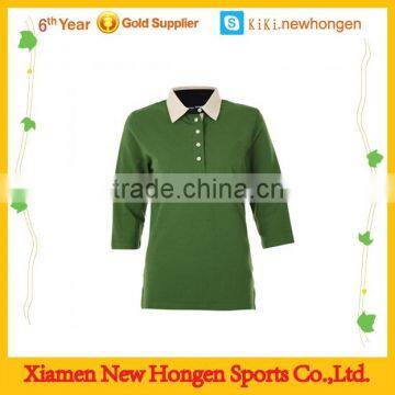 2015 custom color polo collar training rugby jersey