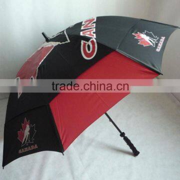 30" golf umbrella, double layer, windproof