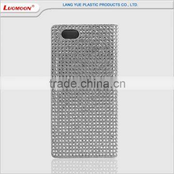 5 Inch Mobile Cell Phone Case Best Austrian Diamond PU Leather Flip Cover for Samsung Galaxy Grand I9082 photo-3