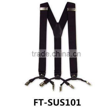 men's suspender belt -black elastic webbing suspender