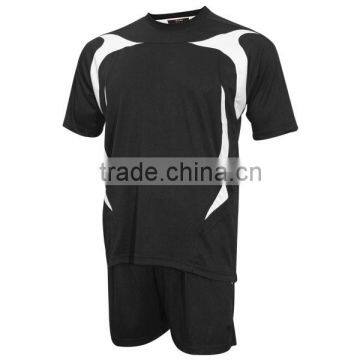 Black Color Soccer Men Uniforms