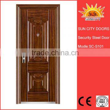 SC-S101 novelties wholesale China galvanized steel flush doors,chinese steel door