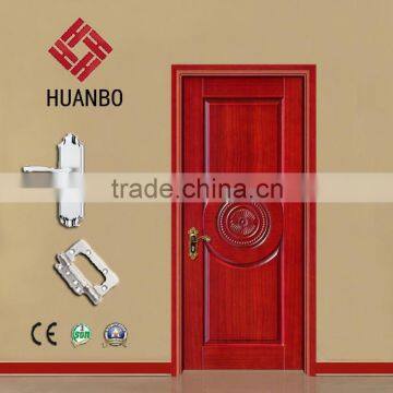 Latest design Wooden carved door conomical designs interior wood doors with handle