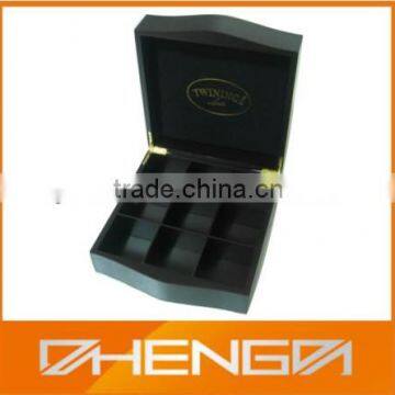 Hot!!! Customized China Manufacturer 9 Compartments Wooden Antique Display Tea Box For VIP Gift(ZDW13-028)