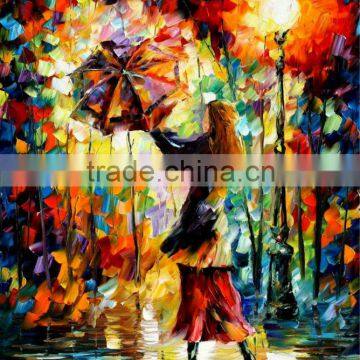 Newest Handmade Palette Knife Modern Abstract Flower Oil Painting For Decor