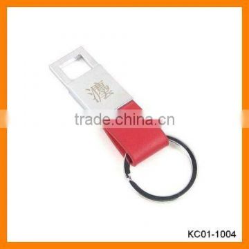 Promotional Keychain Ring PU or Leather KC01-1004