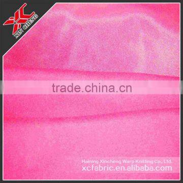 Polyester tricot/velour mercerized cloth with soft nap for garments