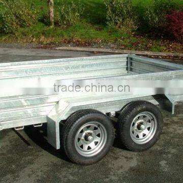 12x5 heavy duty tandem axle box trailer