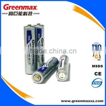 Dry Battery R03p AAA 1.5V Carbon Zinc Battery Cell