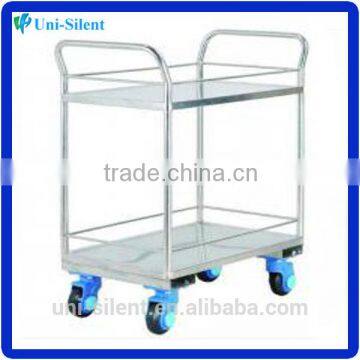 150kg Two Shelf Stainless Steel medical trolley US/ST150-T2