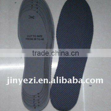 black mesh latex insoles/mesh insole/insole Black Latex Cotton Insole