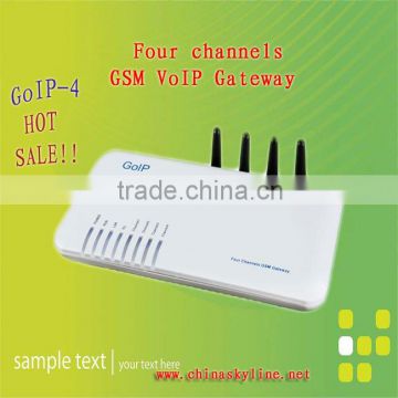 GOIP GSM VIOP GATEWAY with four channels