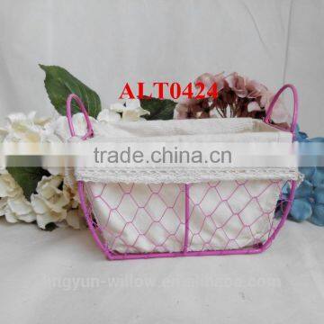 rectangle cheap wire basket metal basket