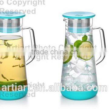 2015 New Product Original Design Fancy Glass Teapot