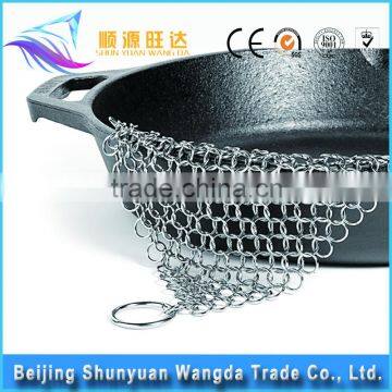 SS304 chain mail pan scrubber