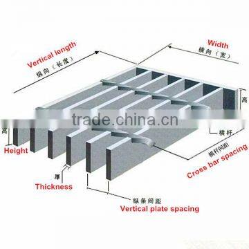 Any sizes metal grating floor / steel stair grating