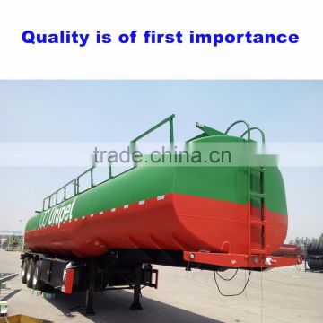 fuel trailer with 3 compartments , insulated tanker , oil tank semi trailer