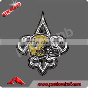 Beautiful Iron On Rhinestone Sheet Fleur De Lis