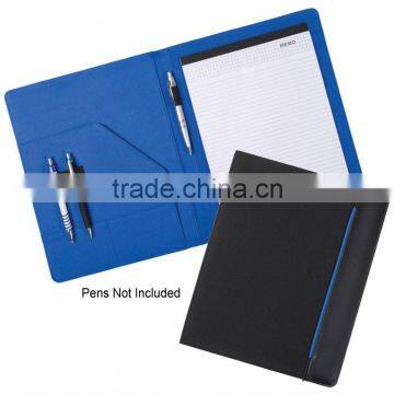 A4 fashion pu fine leather padfolio